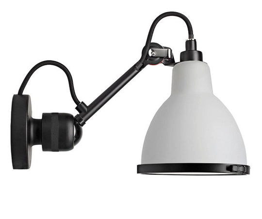 304 BATHROOM VÆGLAMPE SORT/HVID PLAST