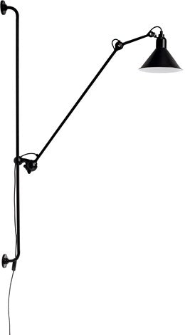 214 VÆGLAMPE SORT/SORT