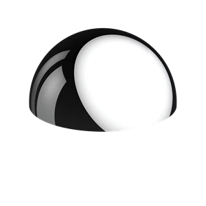 Panthella Bord 320 skærm (kun skærm) - krom