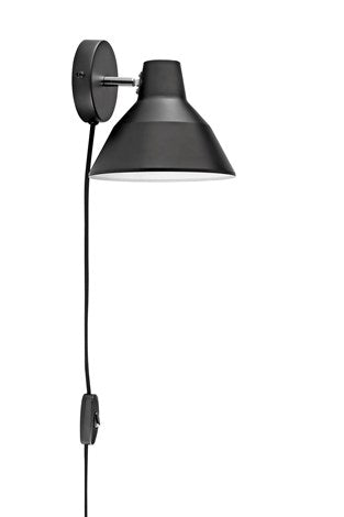 STUDIE VÆGLAMPE MAT SORT