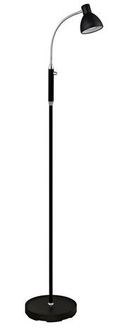 HUDSON GULVLAMPE LED 1 ARM SORT