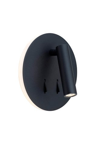 CIRCLE VÆGLAMPE SORT