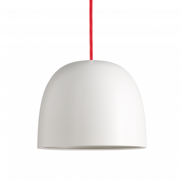 Super215 mm Pendel Metal Hvid (G9 42w) - Rød LEDning 3m