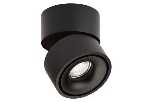 Easy W100 Væg/loft Sort m LEDningshul - Spots