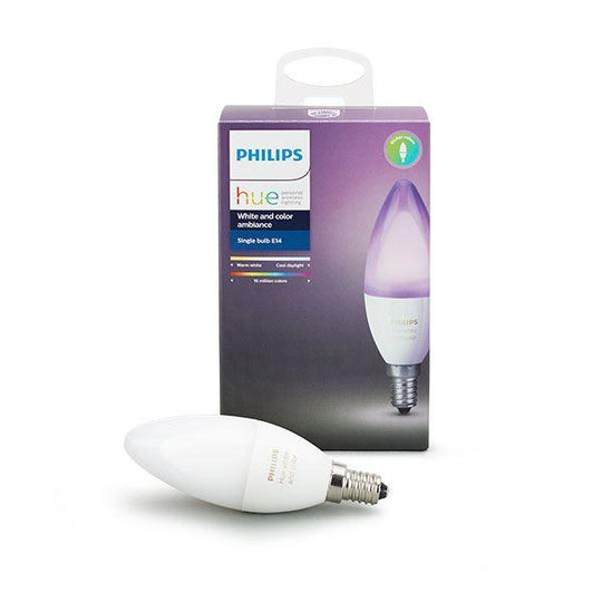 Philips Hue Color Ker­te E14 – Smart LED (Farve & Hvid)