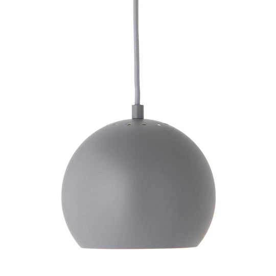 Ball Pendel Mat Lys Grå