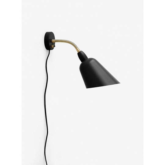 BELLEVUE VÆGLAMPE AJ9 - SORT/MESSING