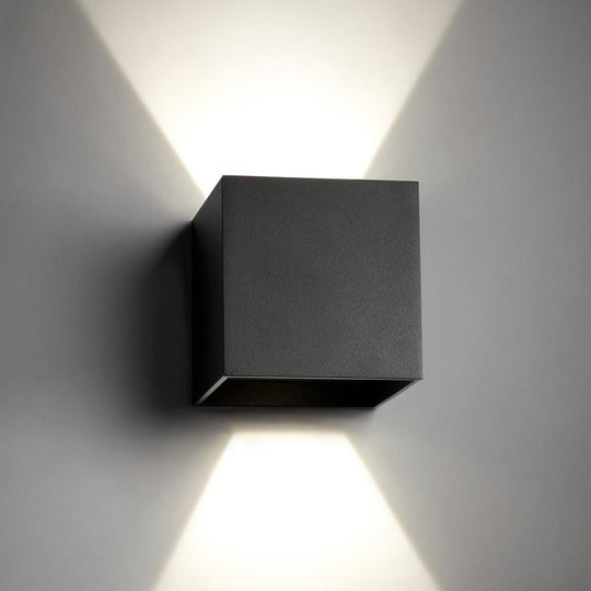Box Mini Up/down Væglampe Sort LED
