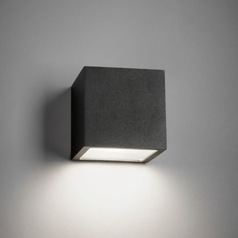 Cube XL Down D15 E27 Sort - Udendørslampe