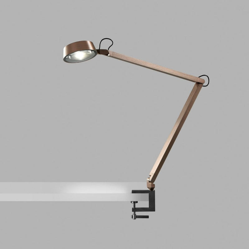 LIGHT POINT DARK T2 ROSE GOLD BORDLAMPE INKL. BORDKLEMME