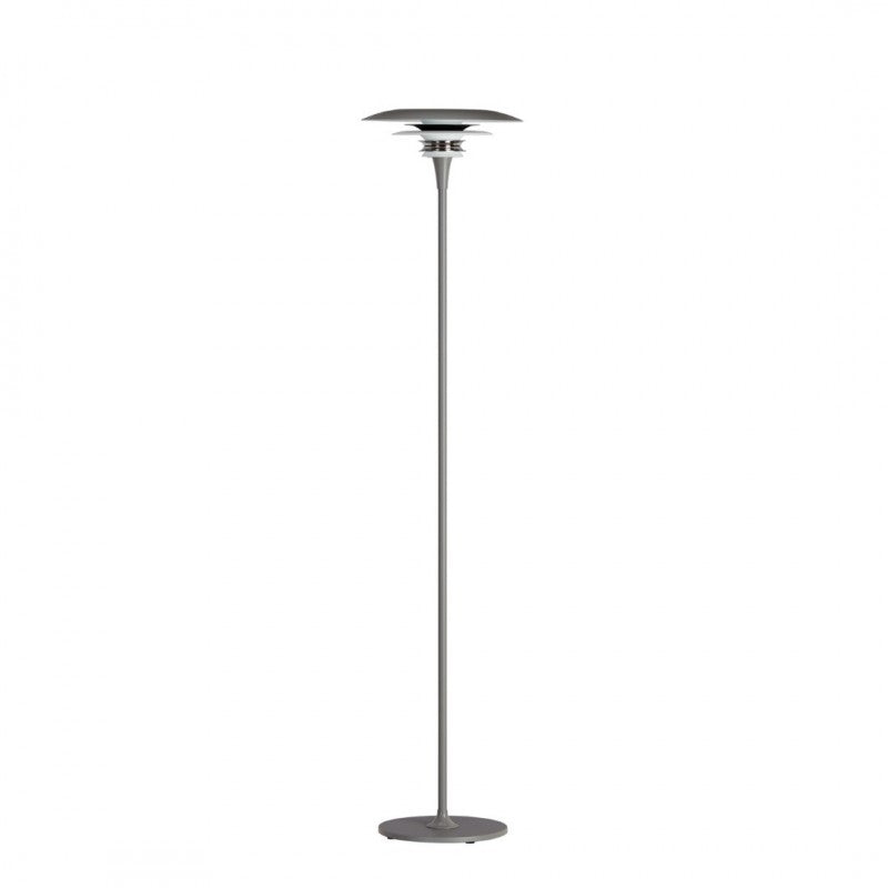 DIABLO - GULVLAMPE Ø30 - GRÅ/BLANK SORT
