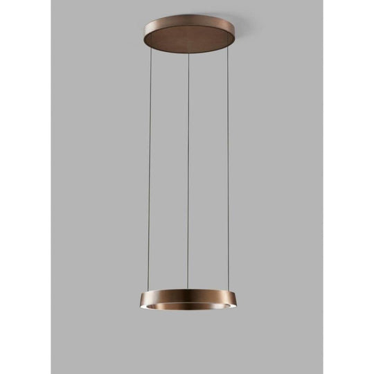Edge Round Pendel Ø40 Rosa Guld LED