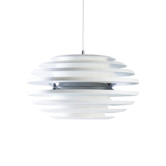 ELLIPSE PENDEL Ø50 HVID/KROM