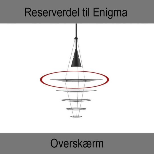 Enigma 825 skærm – Louis Poulsen (Shoichi Uchiyama) - reservedel