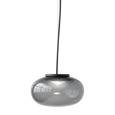 NEW WORKS KARL-JOHAN LED Ø23 RØGET GLAS PENDEL - Svampejagtens charme i en mindre udgave