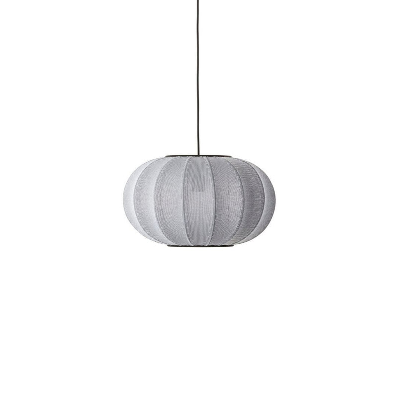 MADE BY HAND KNIT-WIT 45 OVAL SILVER PENDEL