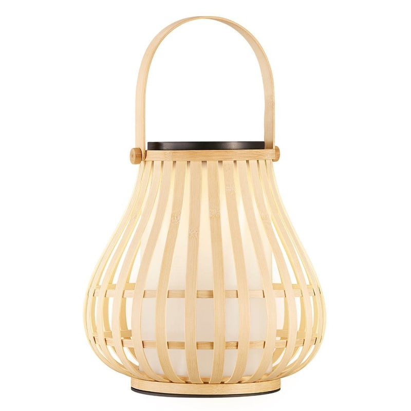 Nordlux Solcellelampe – Elegant Bambusdesign med Automatisk Tænding