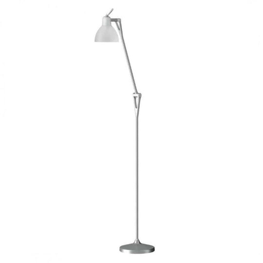 Luxy F1 Gulv Alu / Mat Hvid - Gulvlampe