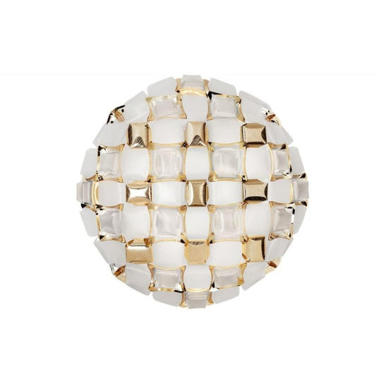 Mida Plafond Ø67 Hvid/guld - Loftlampe
