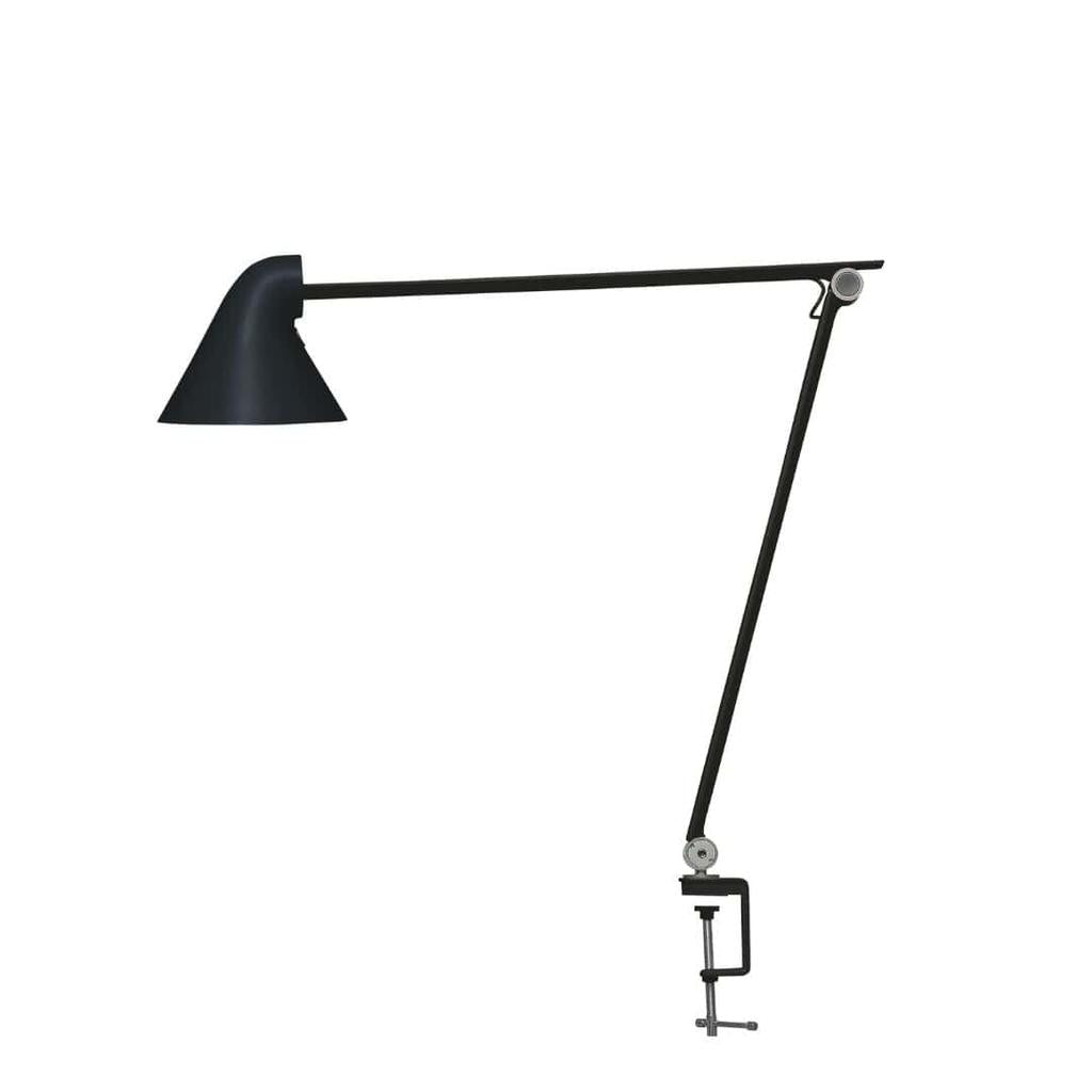 Njp Bord - Skrivebordslampe - Sort Med Bordklemme 3000 K
