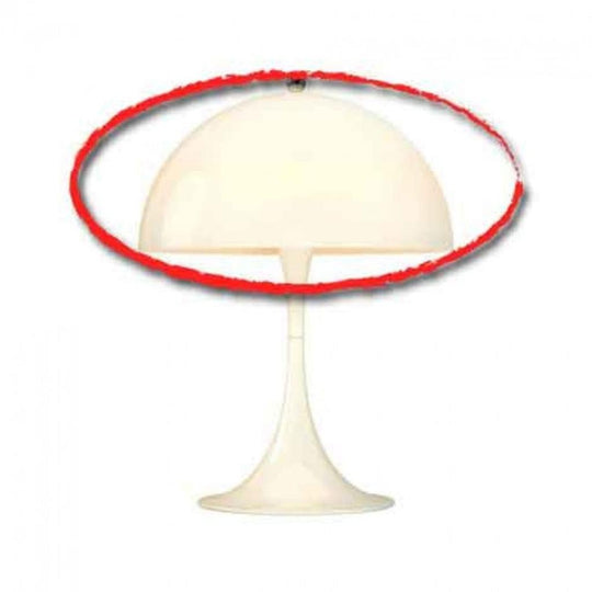 Panthella Mini Bord Skærm Reservedele - Opal