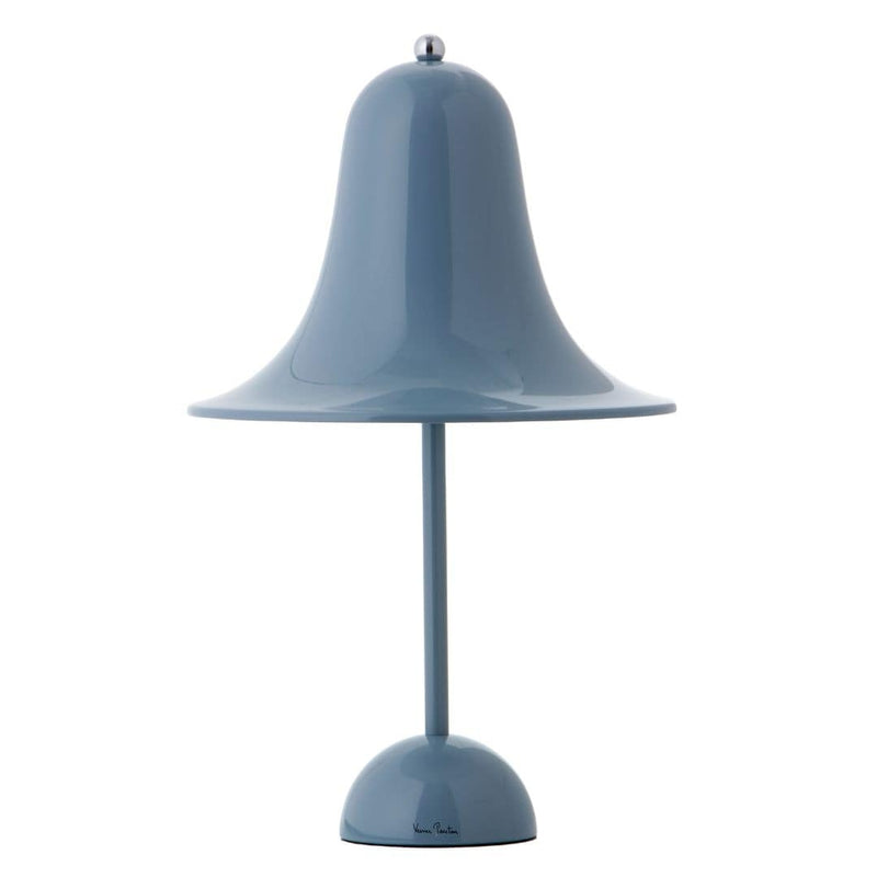 VERPAN PANTOP DUSTY BLUE BORDLAMPE - Ikonisk design i en beroligende farve