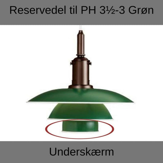 PH 3½-3 Mellemskærm Grøn - Reservedele