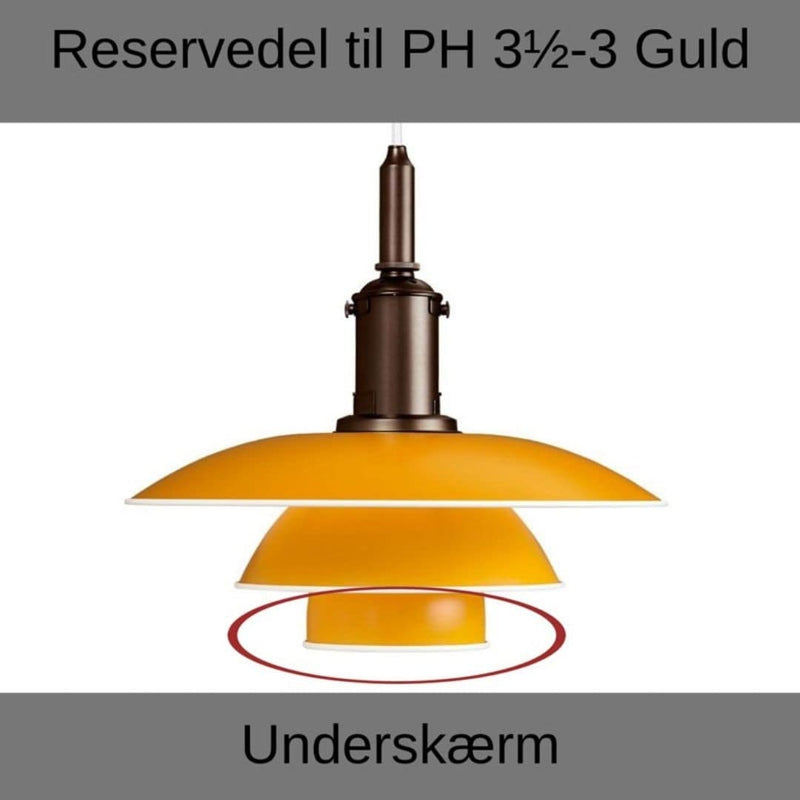 PH 3½-3 Underskærm Gul - Reservedele
