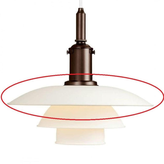 PH 3½-3 Overskærm Hvid - Reservedele