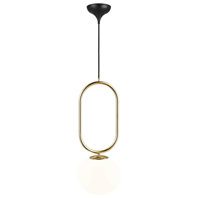 DFTP SHAPES Ø27 MESSING PENDEL - Organisk elegance med blødt lys