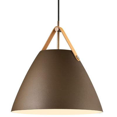 DFTP Strap Ø36 Beige Pendel - Nordisk design med rå læderdetaljer