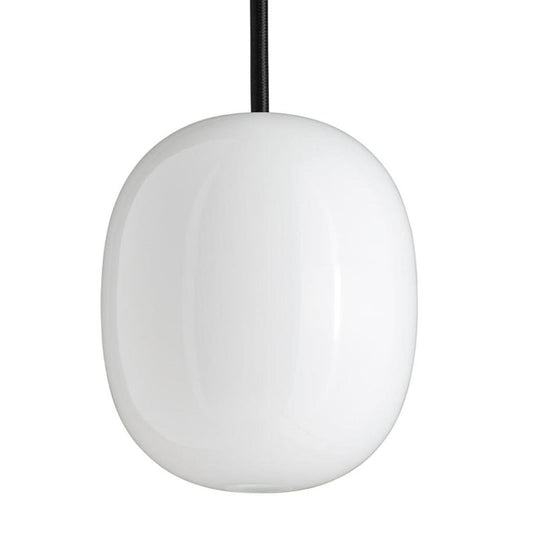 Superæg 200p - Opal (G9 42w) - Sort LEDning 3m - Pendel
