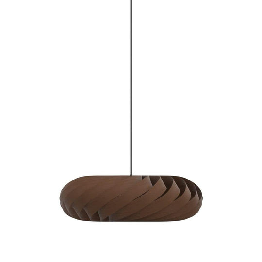 TR5 Pendel Ø60 – Tom Rossau (Brun Birk, Håndskåret, E27)