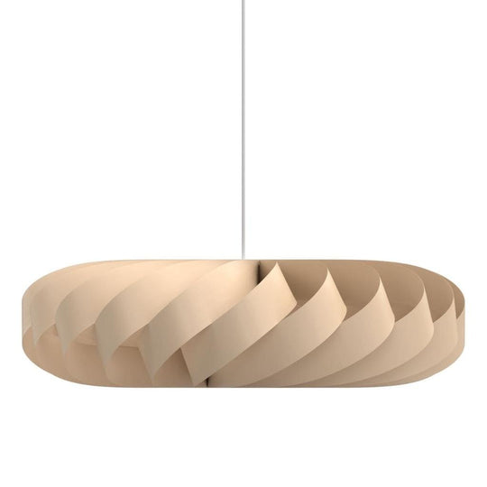 TR5 Pendel Ø100 – Tom Rossau i Naturlig Birk • Skulpturel Statement