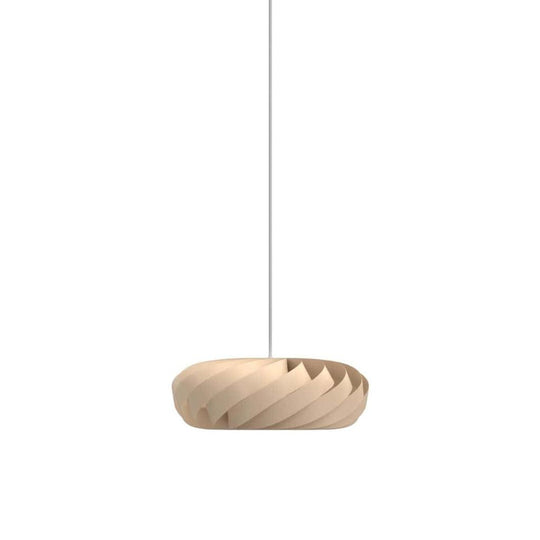 TR5 Pendel Ø40 – Tom Rossau i Naturlig Birk • Skulpturel & Legende