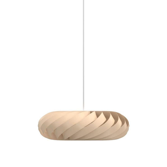 TR5 Pendel Ø60 – Tom Rossau i Naturlig Birk • Skulpturel & Håndlavet