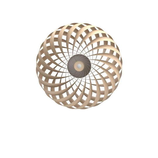 TR5 Væglampe Ø60 – Naturlig Birk – Organisk og skulpturel belysning