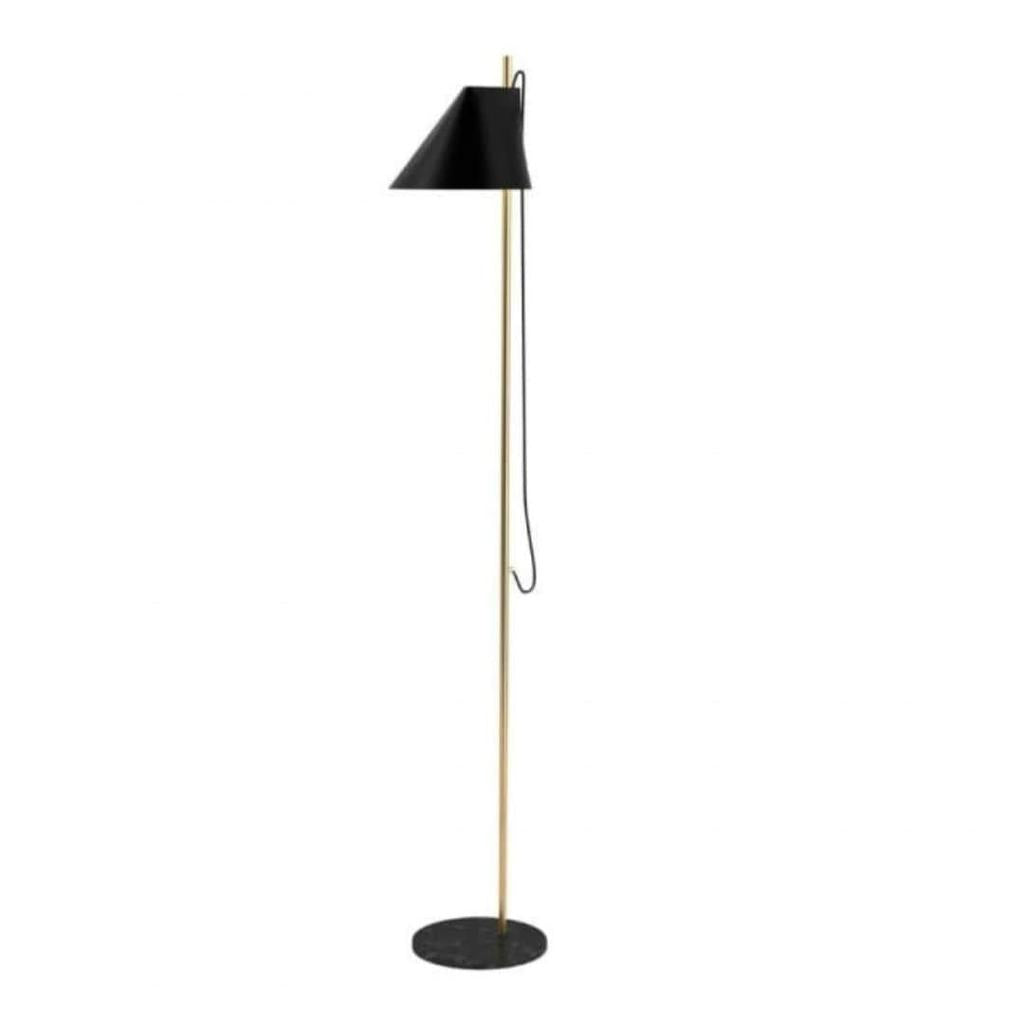 Yuh - Gulvlampe - Sort/messing